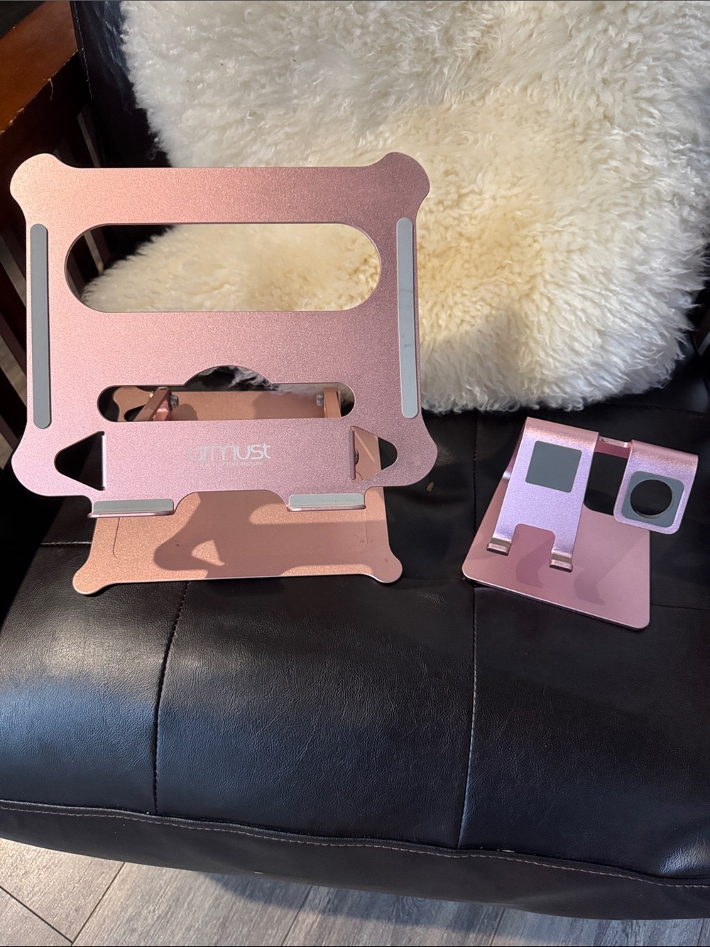 Rose Gold Adjustable Tablet & Phone Stand Set
